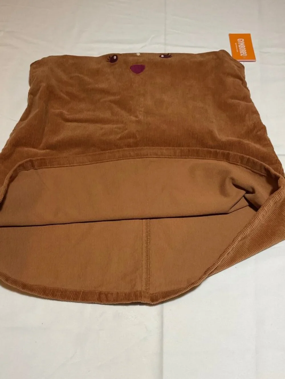 Gymboree Girls Brown Corduroy Overall Jumper Dress Embroidered Deer NWT